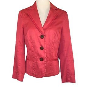 Boden Coral Cotton Blazer Jacket - 6